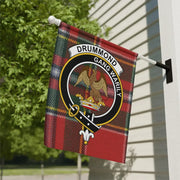 Drummond Clan Crest Tartan Garden Flag – Scottish Heritage