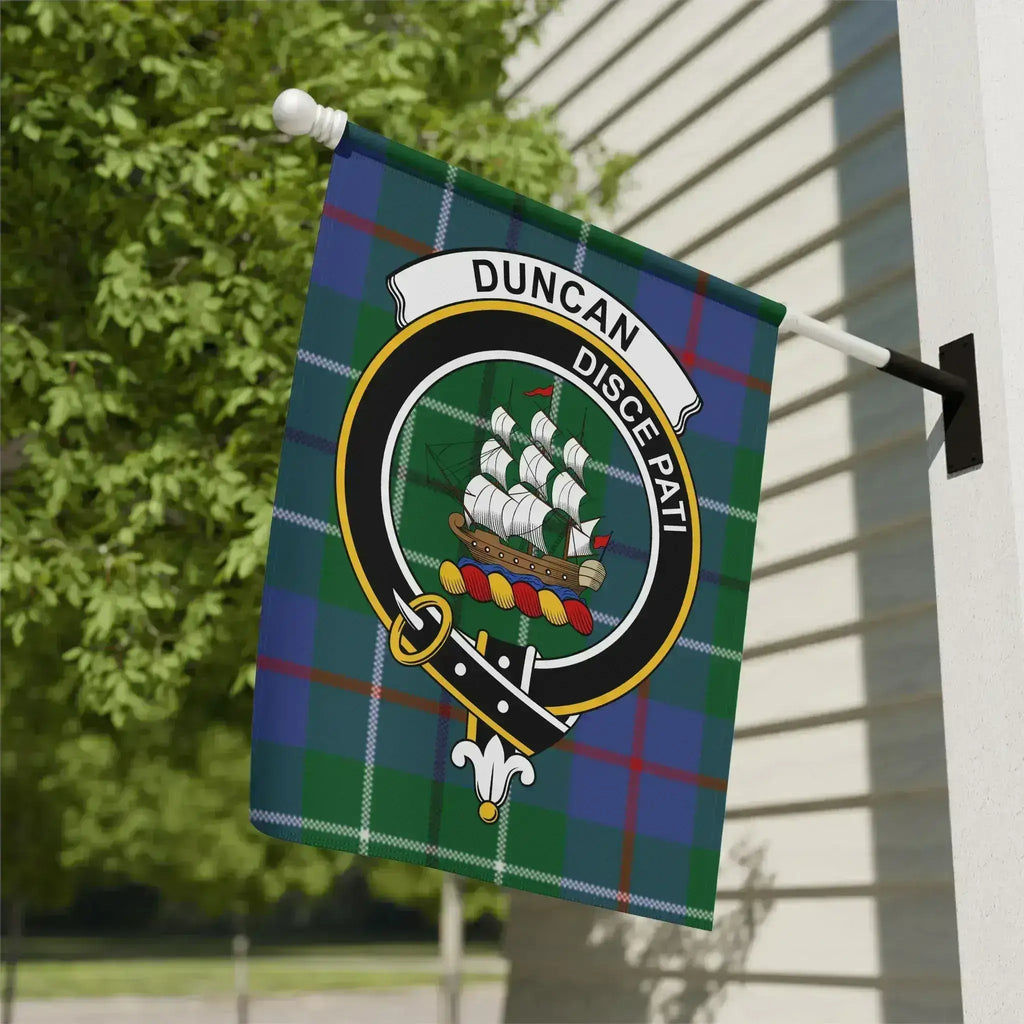 Duncan Clan Crest Emblem and Tartan Design Flag product
