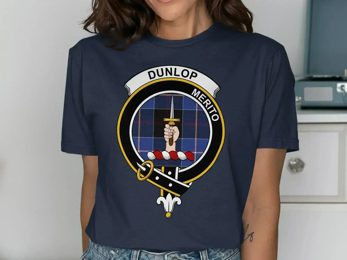 Crest Design Dunlop Merito Graphic Tee Shirt