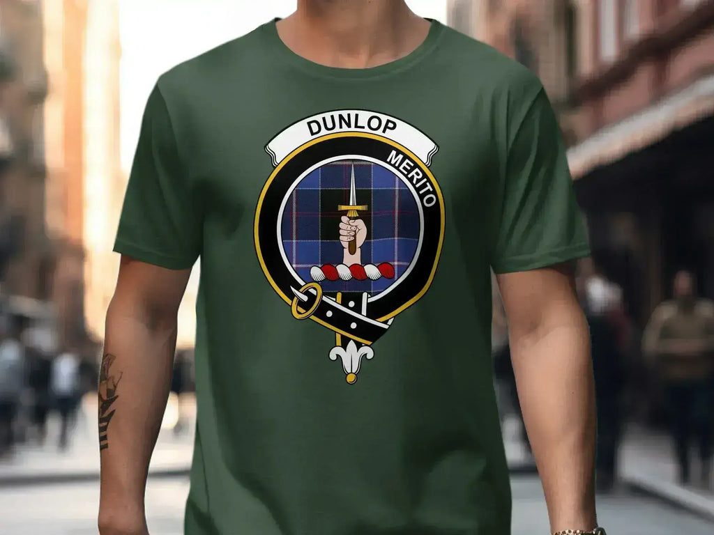 Dunlop Merito Clan Crest Graphic Green TShirt