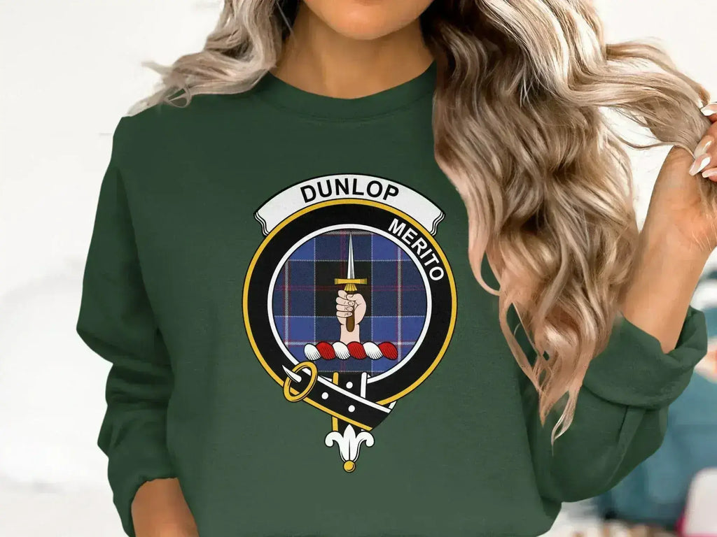 Dunlop Merito Emblem on Green Shirt