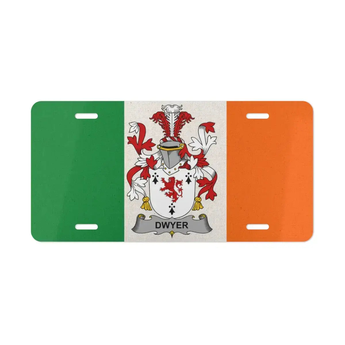 Irish Family Crest Flag Design Car License Plate product