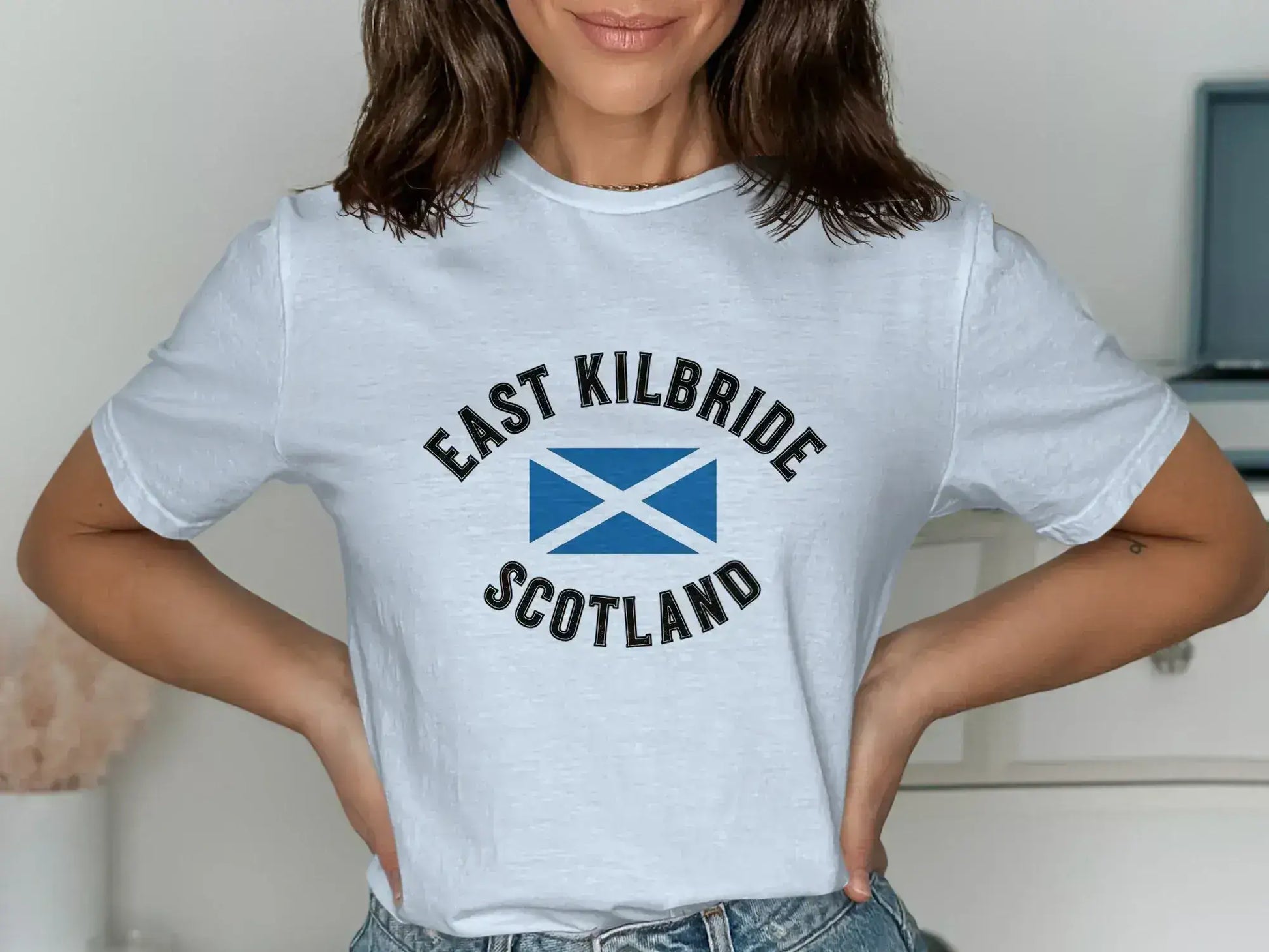 East Kilbride Scotland Flag Graphic Tee product