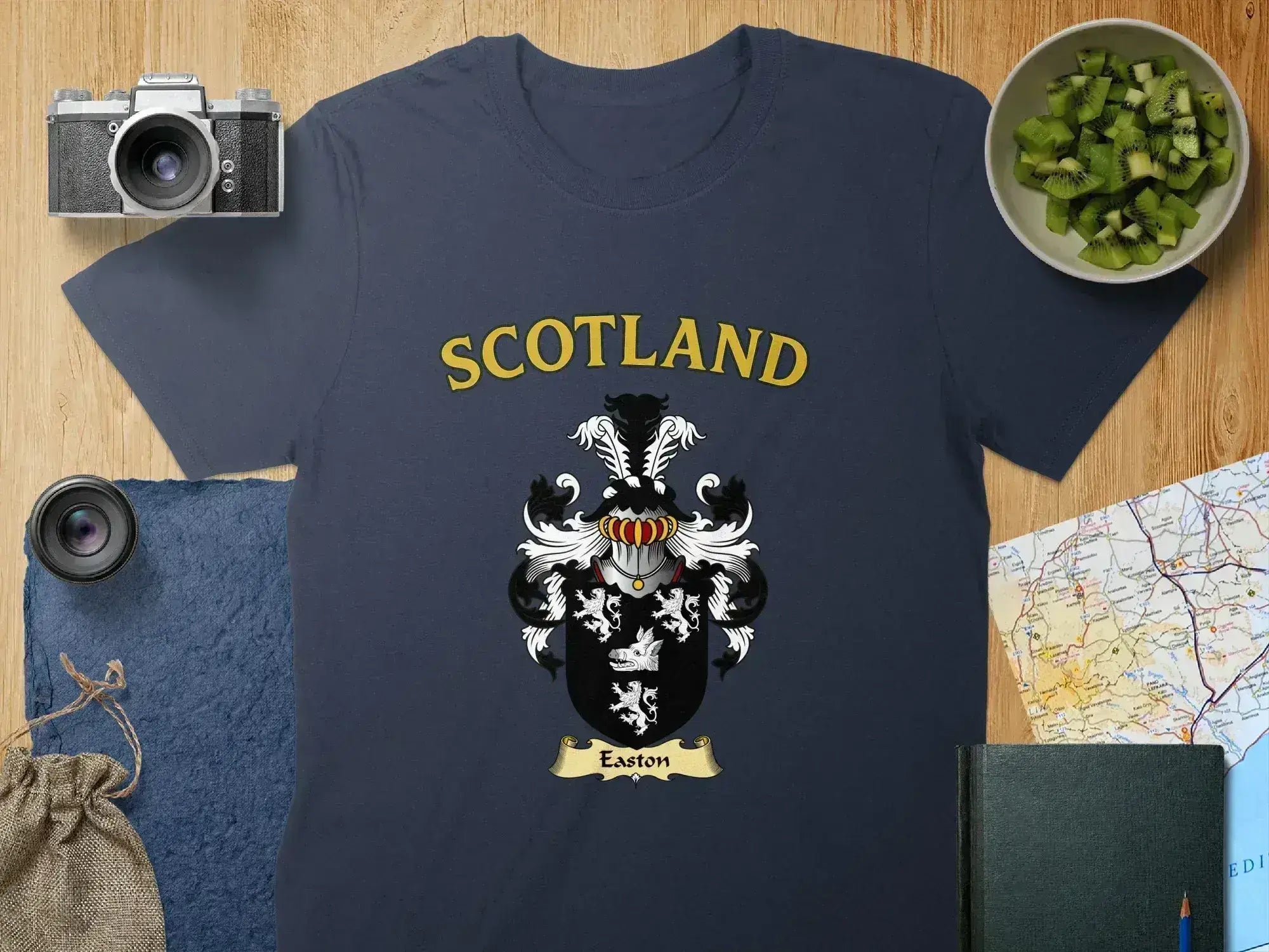 Easton Scottish clan crest t-shirt — heritage crest graphic