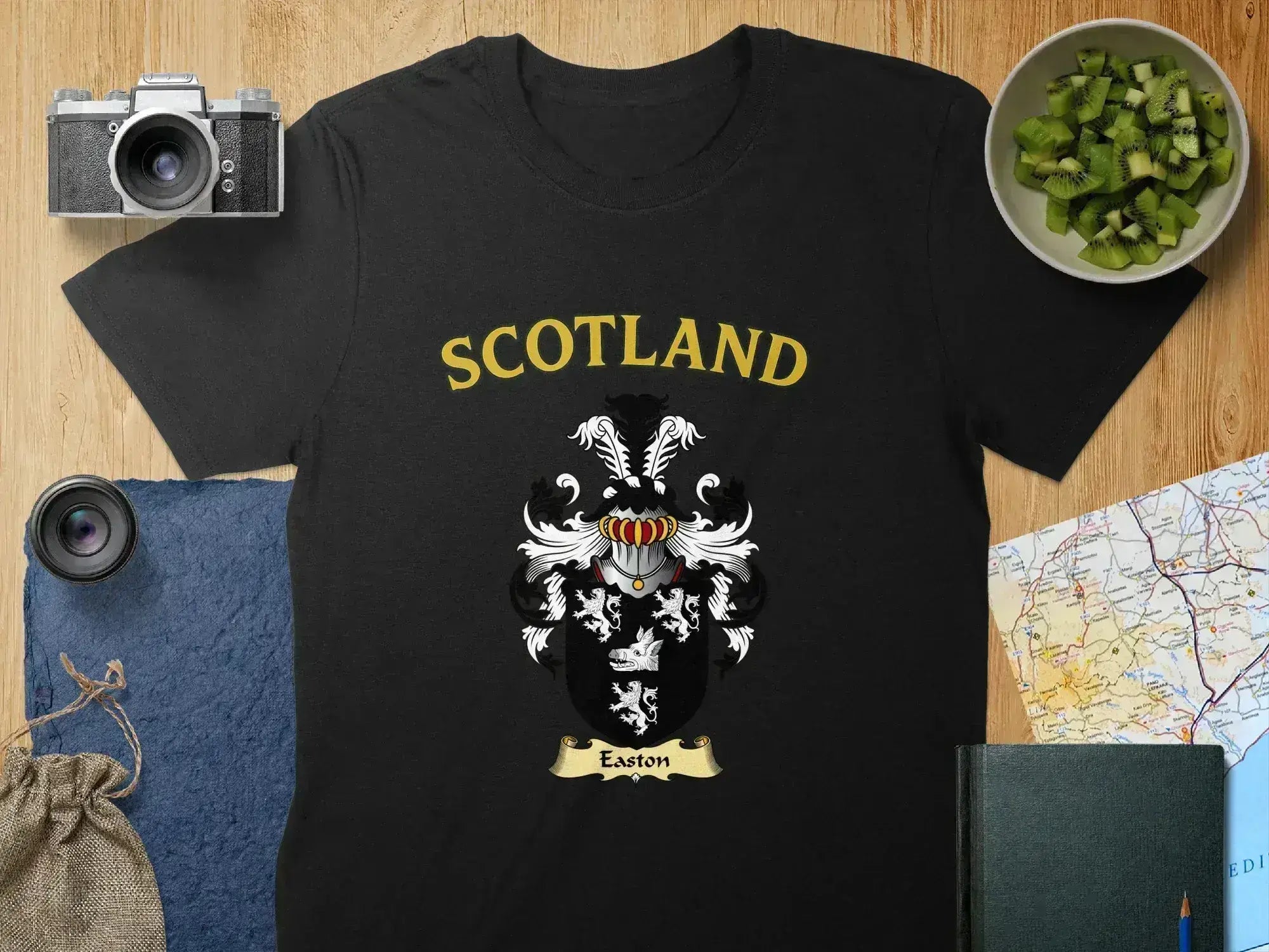 Easton Scottish clan crest t-shirt — crest print on soft cotton