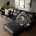Clan Edmonstone Crest Cozy Plaid Design Blanket