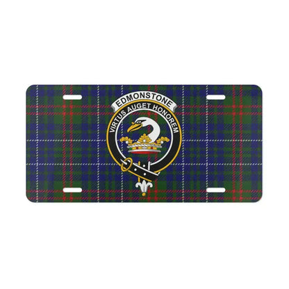 Edmonstone Virtus Auget Honorem Plaid License Plate product