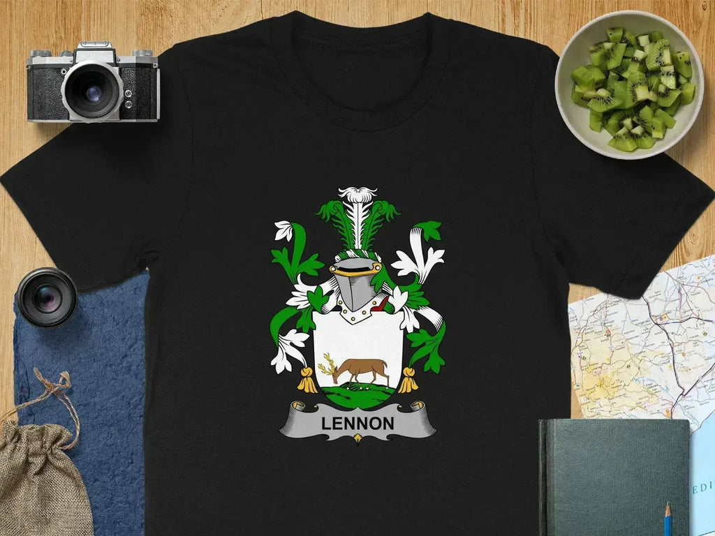 Lennon Family Crest Graphic T-Shirt Novelty Product