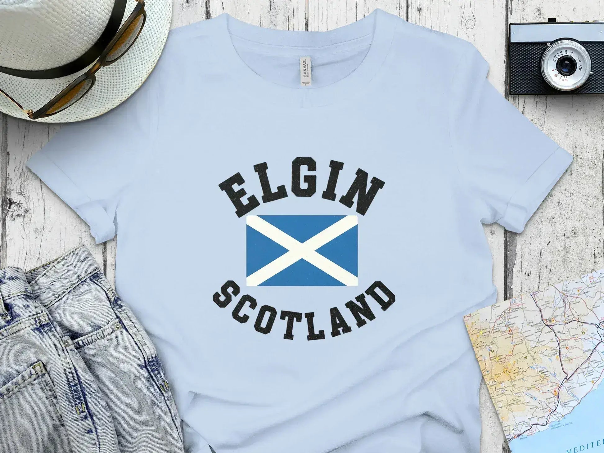 Elgin Scotland Graphic Tee Shirt Souvenir Travel Product
