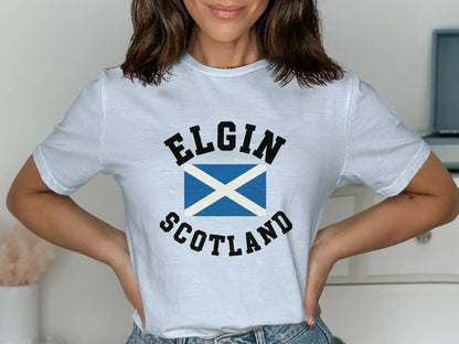Elgin Scotland Graphic Tee with Flag Print product type