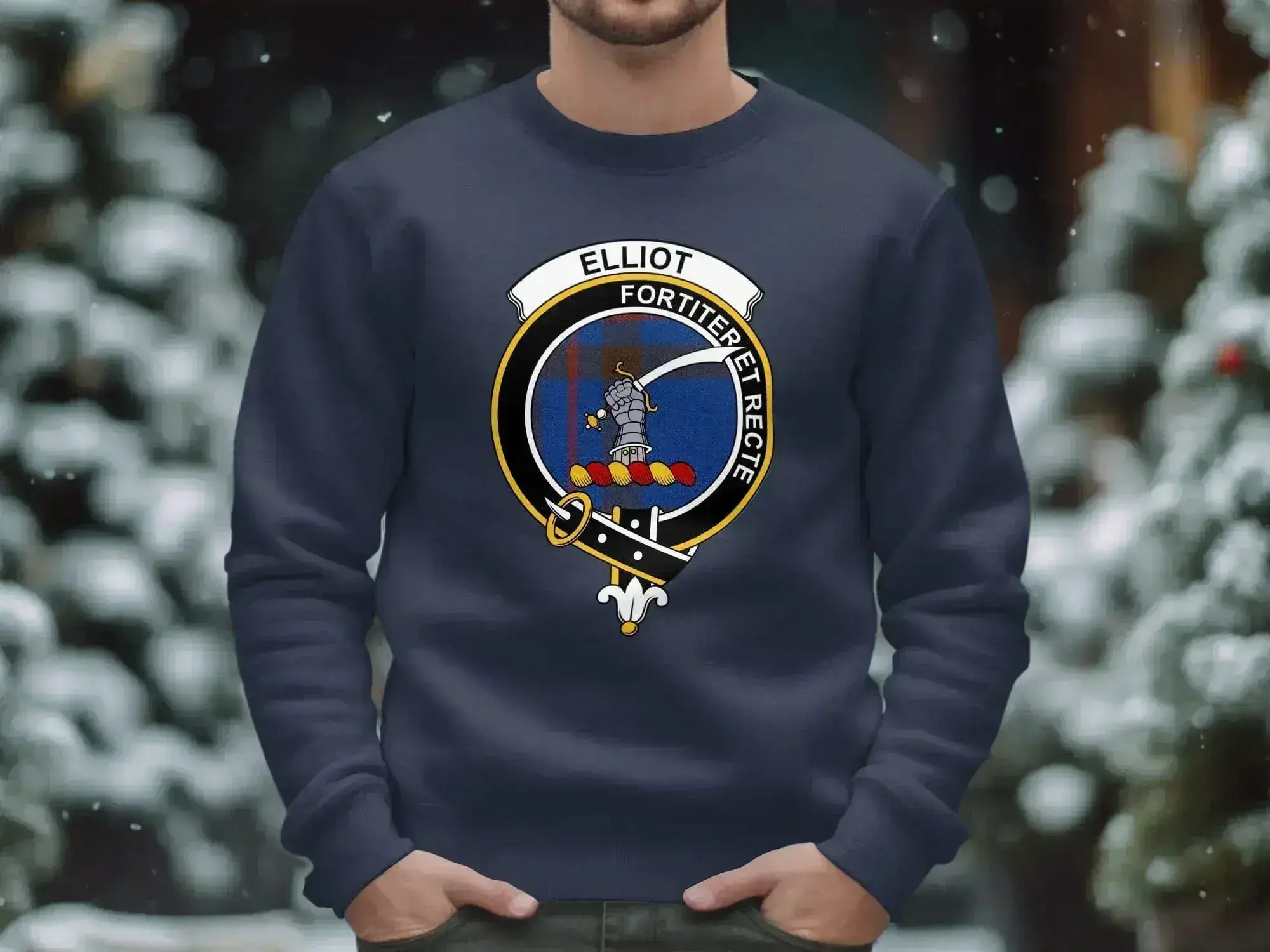 Elliot Fortiter Et Recte Crest Design Sweatshirt product