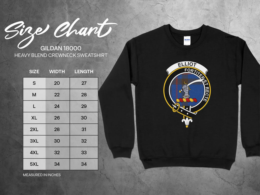 Elliot Sword and Flame Design Crewneck Sweatshirt product