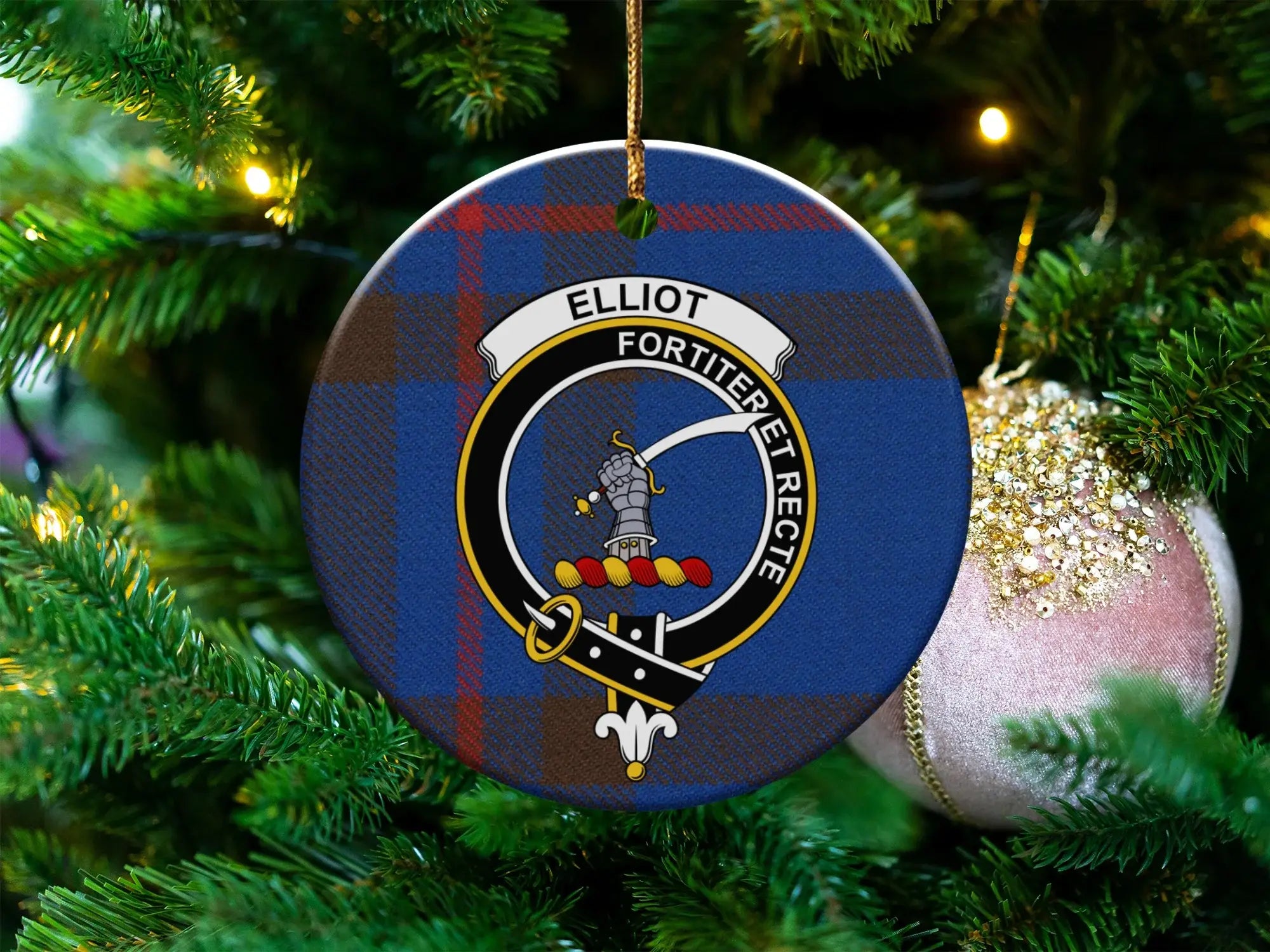 Elliot Fortiter Et Recte Personalized Ornament product