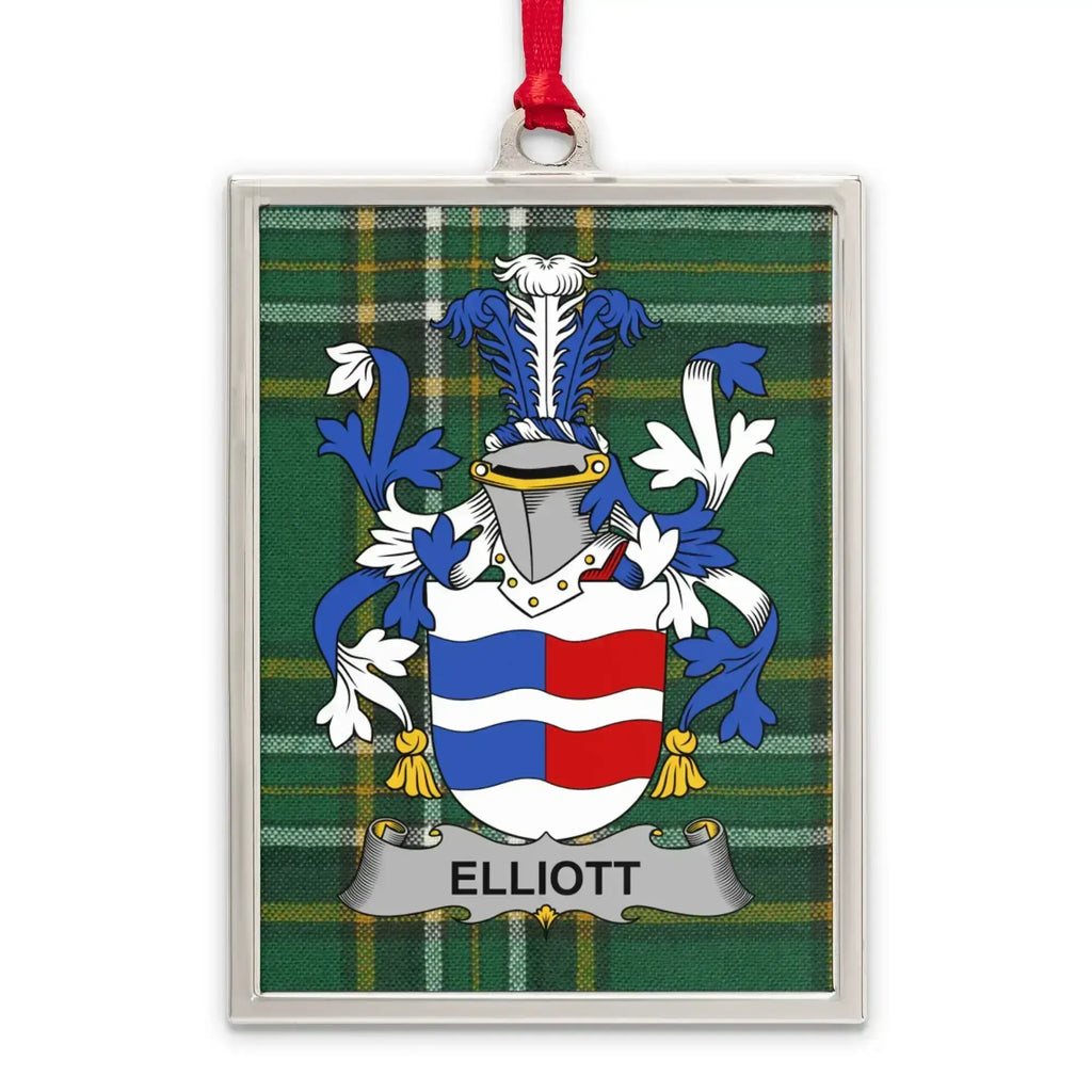 Elliott Family Crest Plaid Background Rectangular product