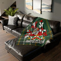 Elwood Family Crest Tartan Design Decorative Throw Blanket
