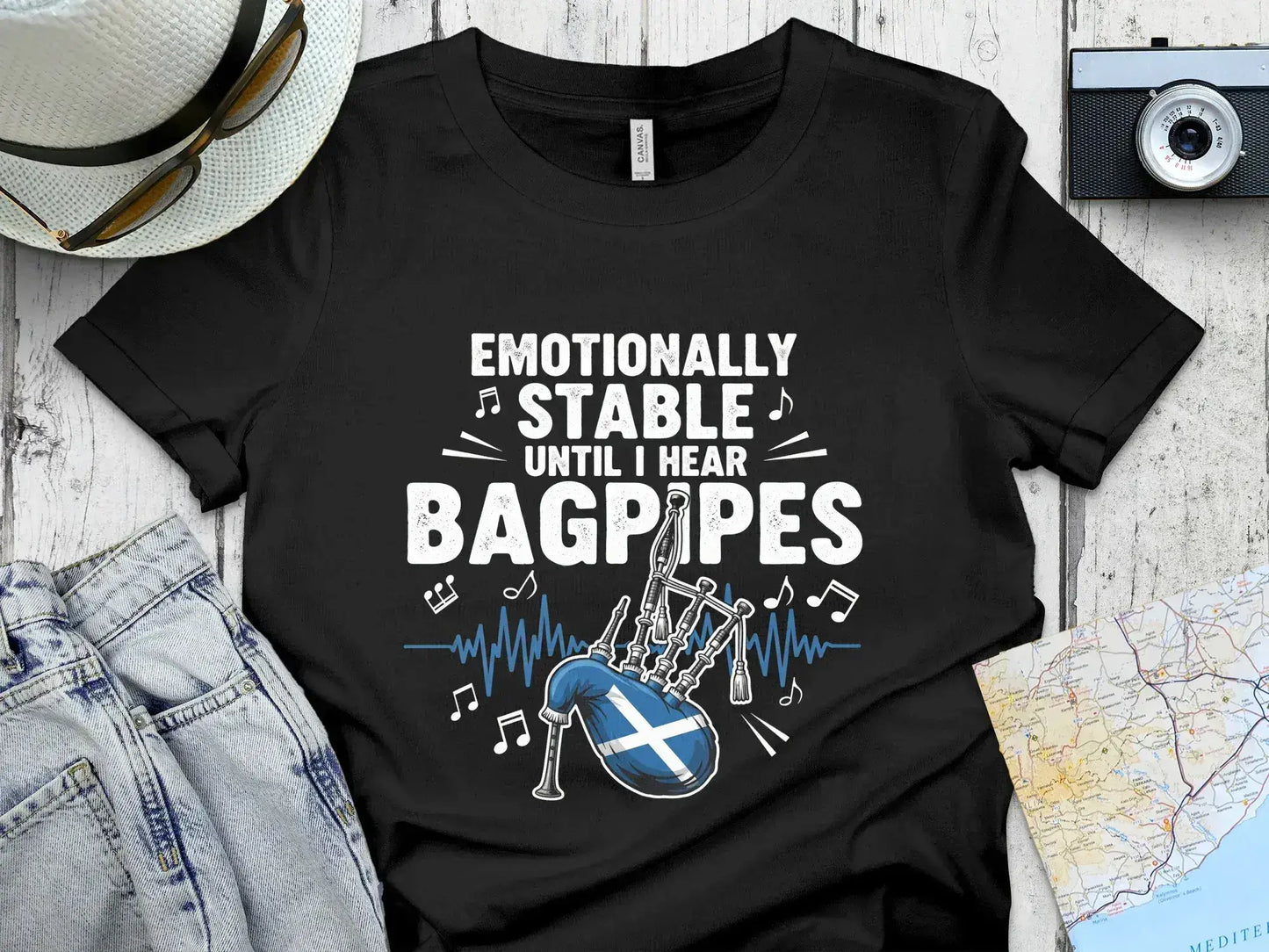 Emotionally Stable Until I Hear Bagpipes shirt product