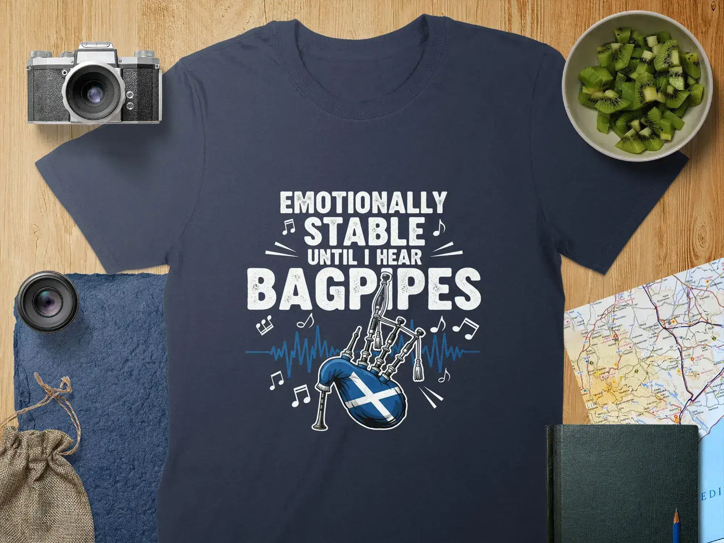 Emotionally Stable Until I Hear Bagpipes T-Shirt product