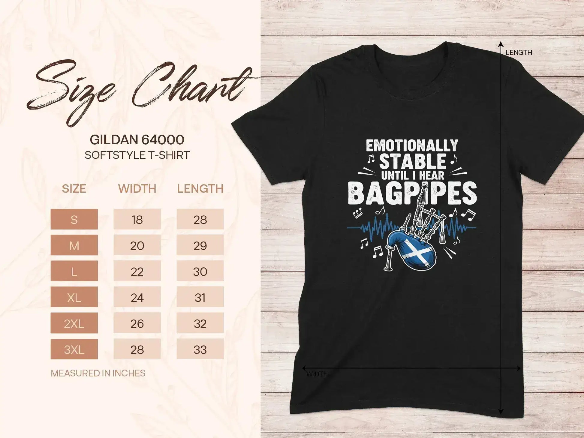 Emotionally Stable Until I Hear Bagpipes T-shirt