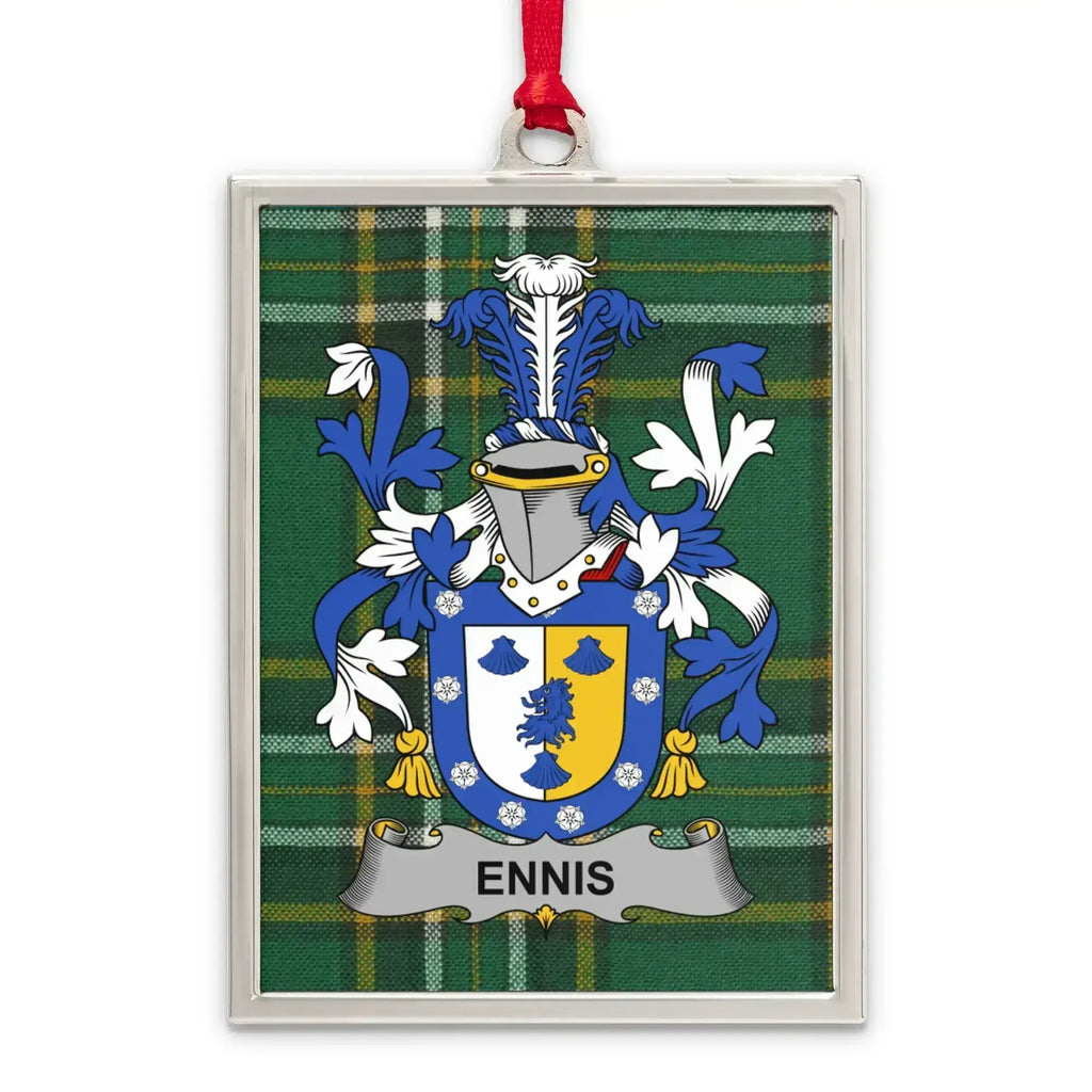 Ennis Family Crest Plaque Heraldic Art Product