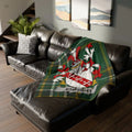 Enright Family Crest Tartan Plaid Sofa Blanket