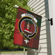 Clan Erskine Tartan Garden Flag – Scottish Crest
