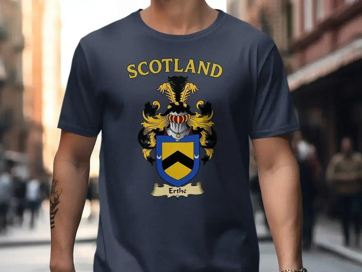 Scotland Erthe Family Crest T-shirt