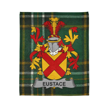 Eustace Family Crest Tartan Plaid Blanket Product