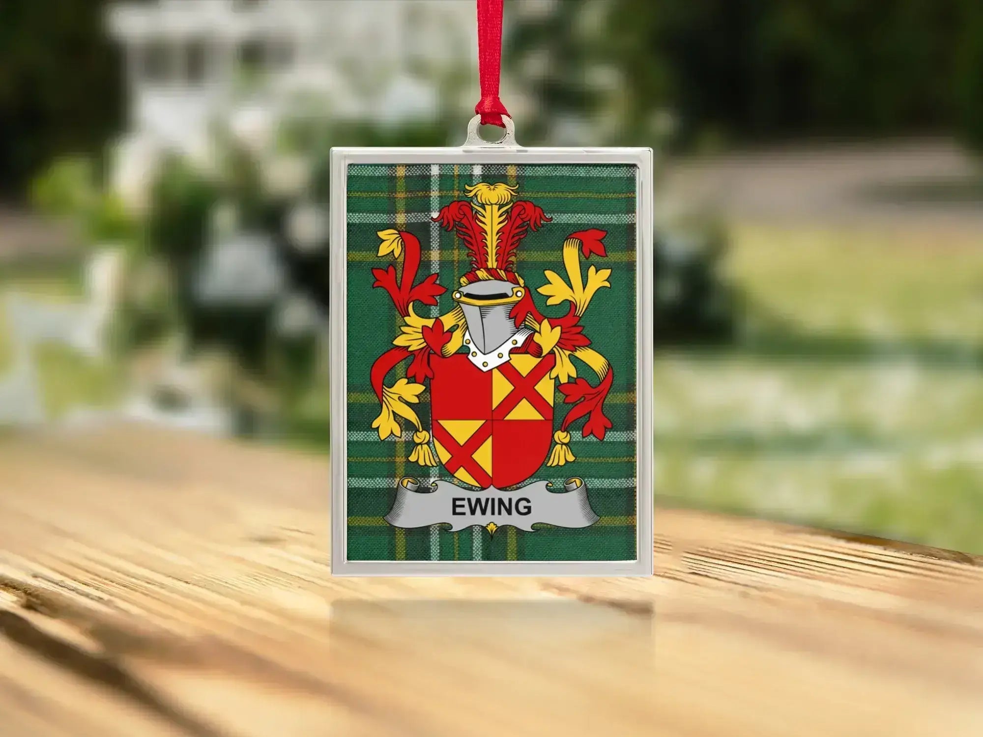 Ewing Family Crest Custom Personalized Ornament product type