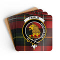 Fairlie Clan Crest Tartan Pattern Coaster product