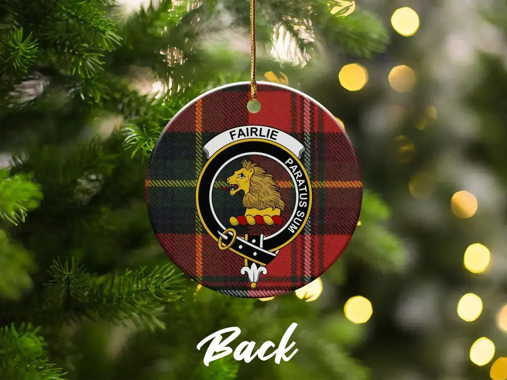 Fairlie Family Crest Pattern Christmas Ornament product