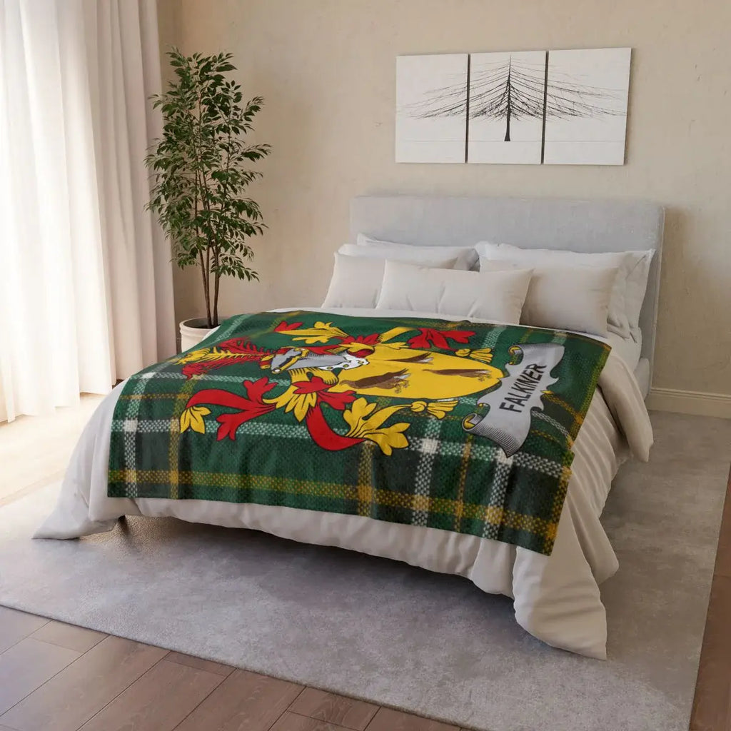 Falmer Family Crest Blanket Personalized Bedding
