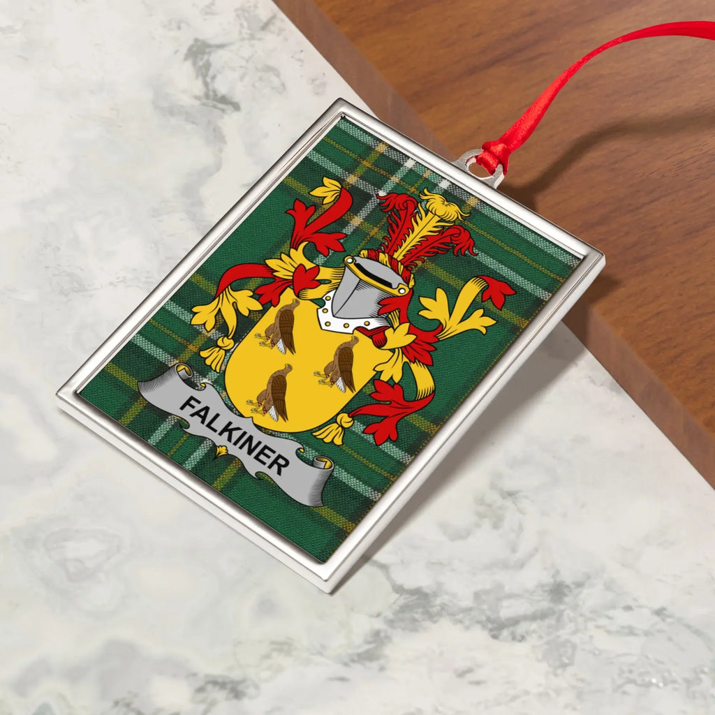 Falkiner Family Crest Christmas Ornament product