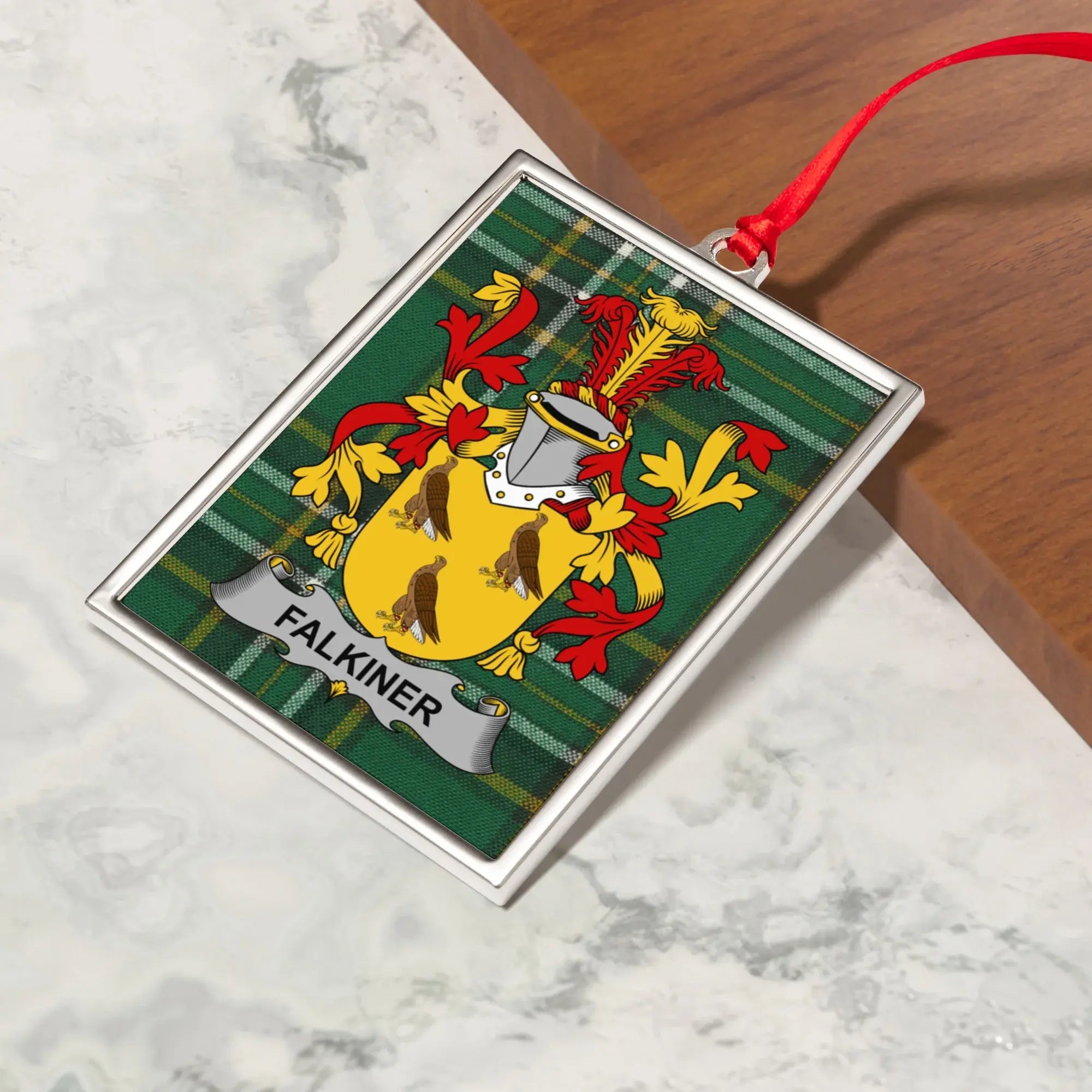 Falkiner Family Crest Christmas Ornament product