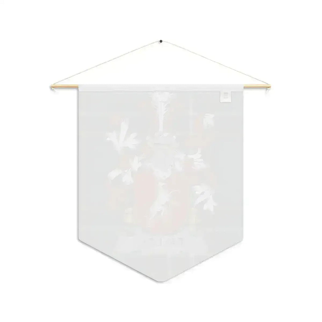 Fallon Irish family crest wall pennant — crest and tartan detail