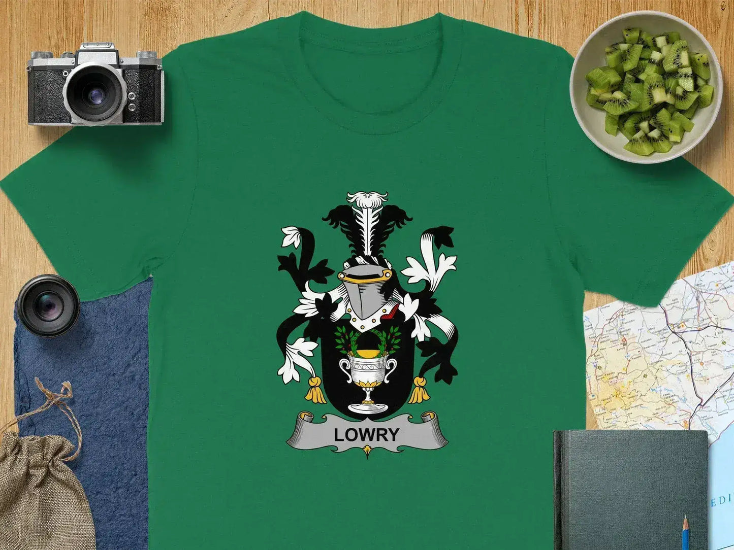 Custom Family Crest Emblem Graphic Tee product type