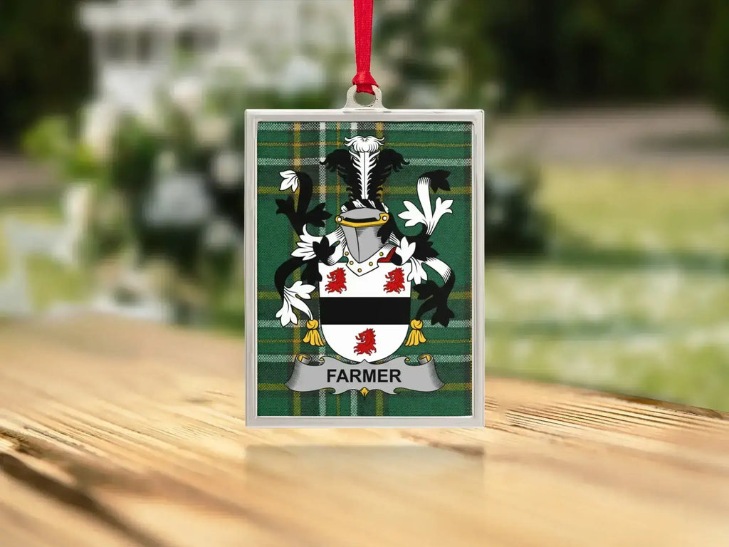 Personalized Family Coat of Arms Plaque Ornament product type