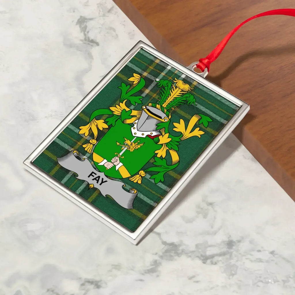 Green Fay Family Crest Ornament product