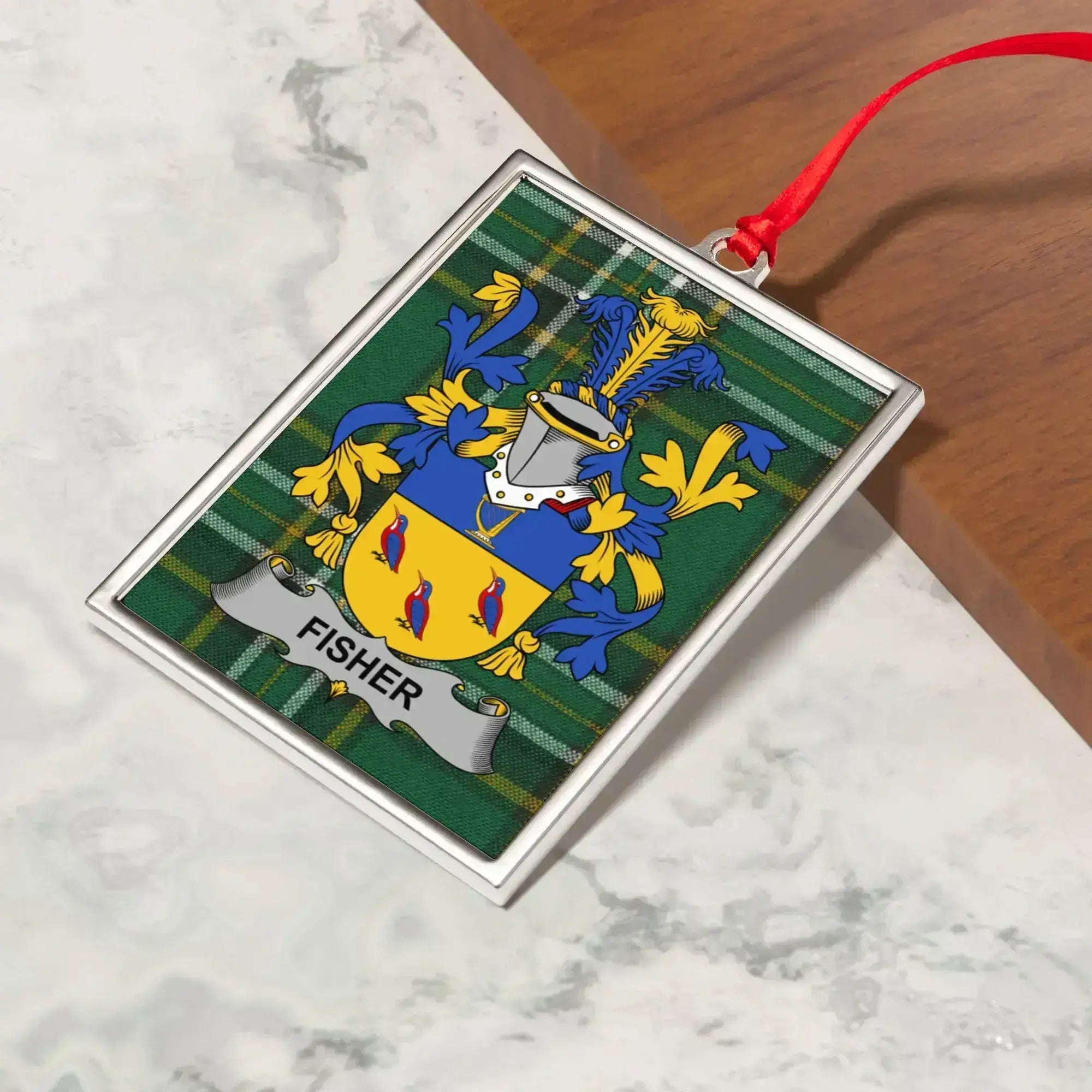 Fisher Family Crest Ornament Decorative product