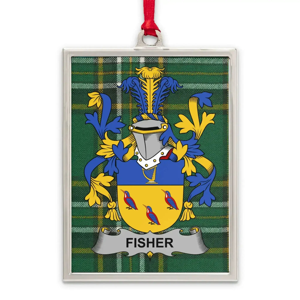 Fisher Tartan Plaid Coat of Arms Ornament product