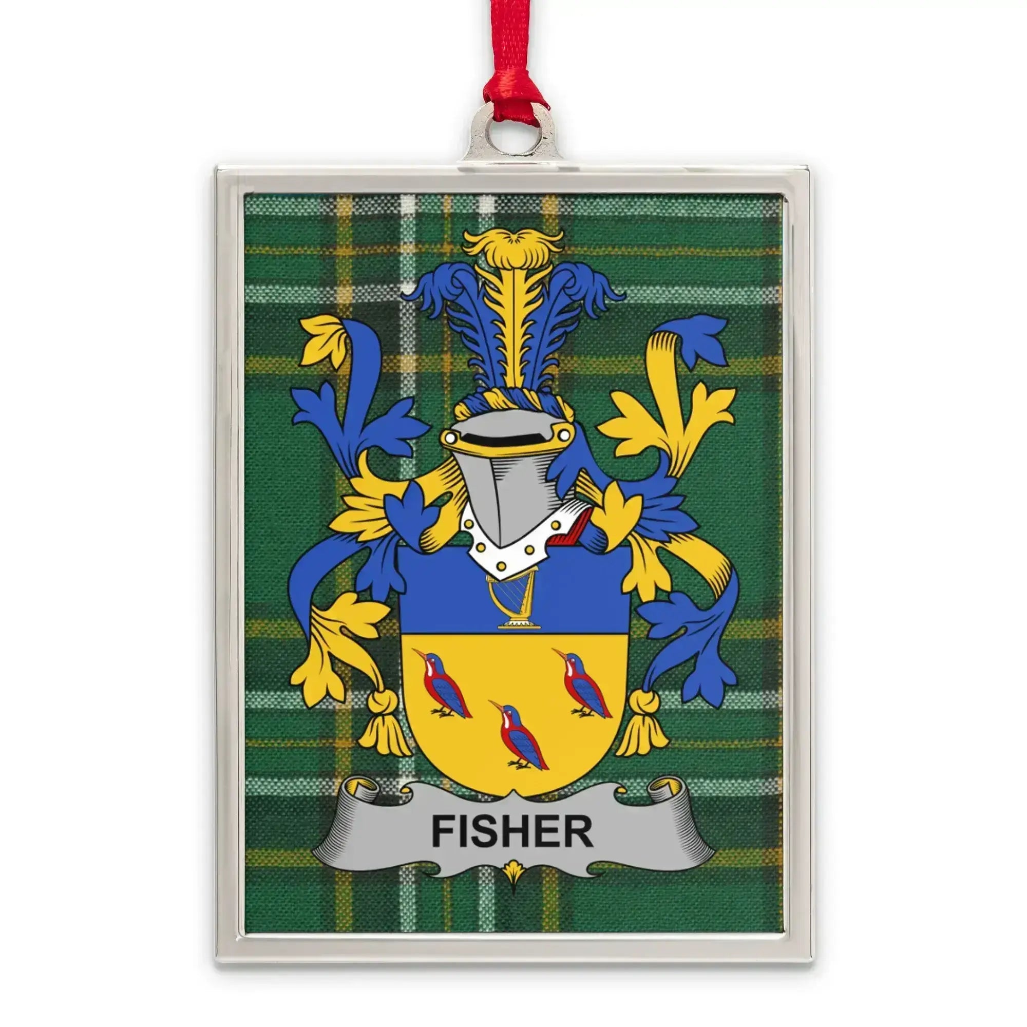 Fisher Tartan Plaid Coat of Arms Ornament product