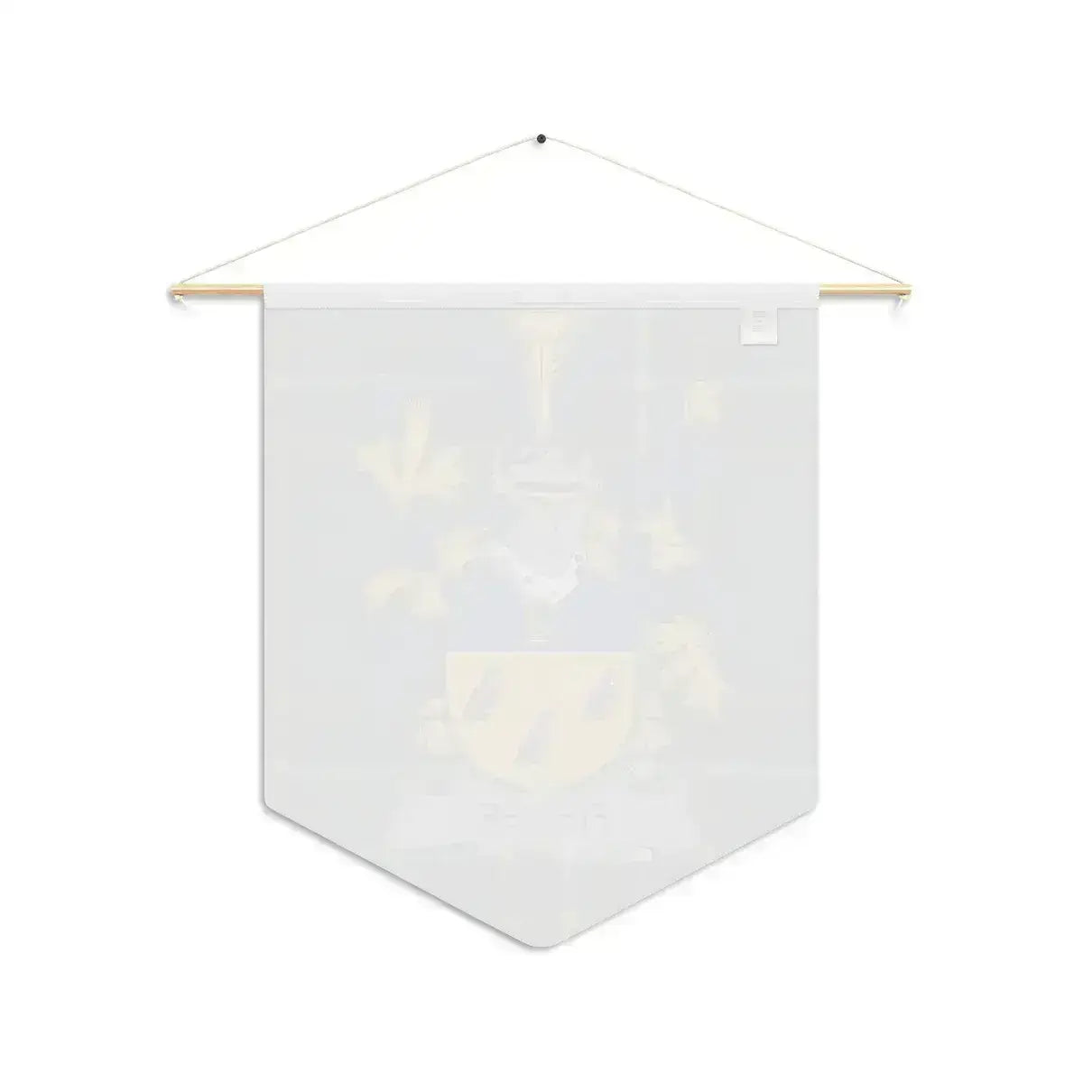 Fisher Irish family crest wall pennant — crest and tartan detail