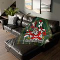 Personalized Fitz-Edmond Family Crest Throw Blanket