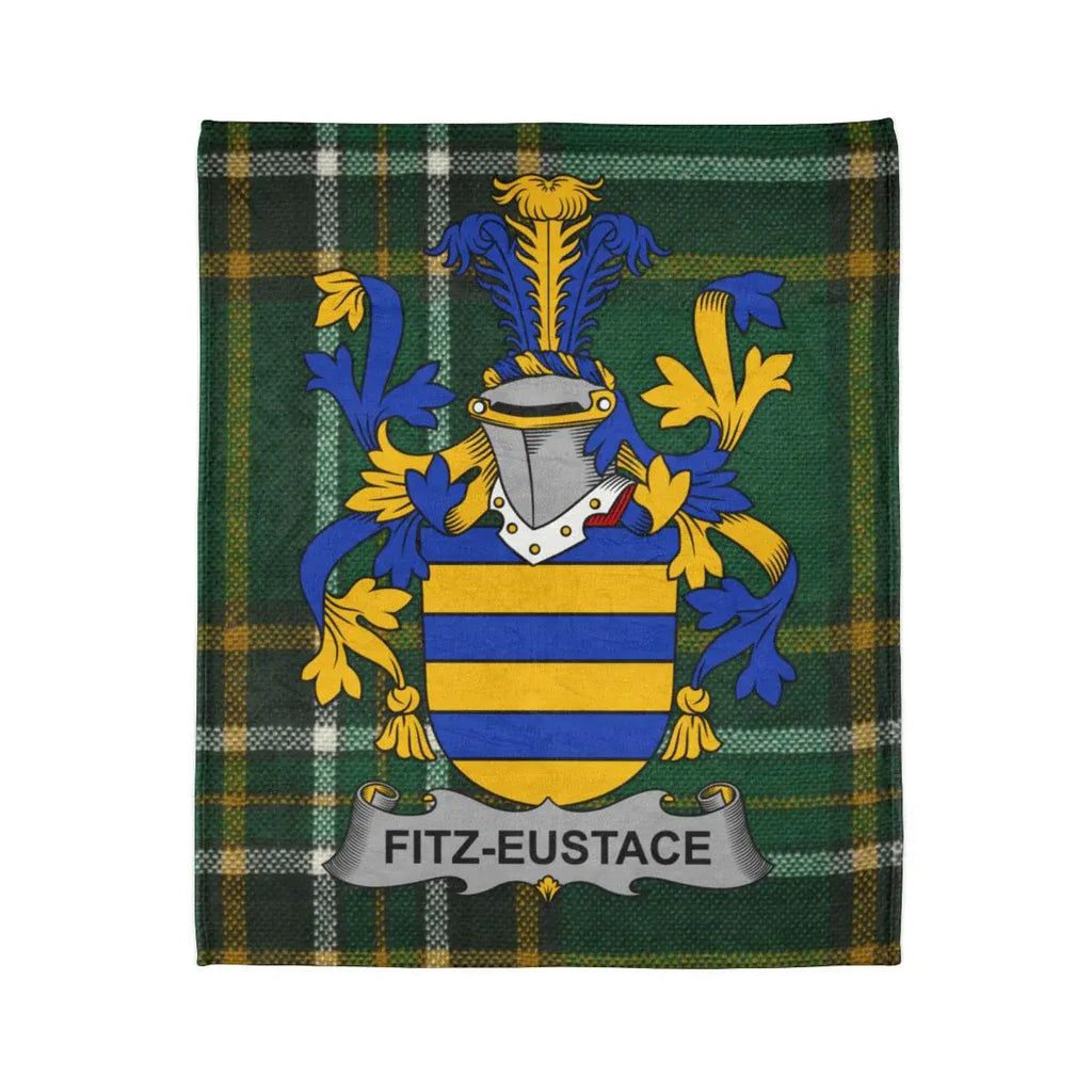 Fitz-Eustace Tartan Pattern Family Crest Blanket