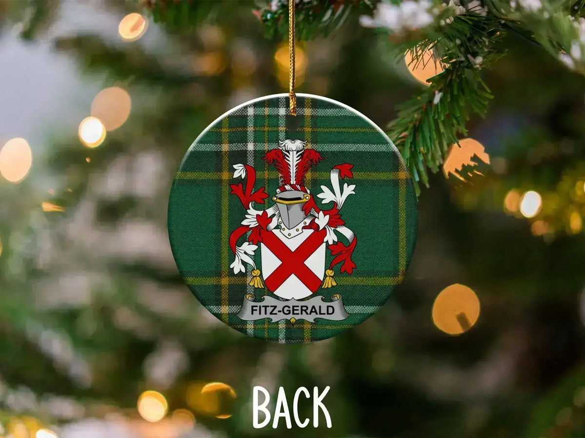 Fitz-Gerald Coat of Arms Christmas Tree Ornament