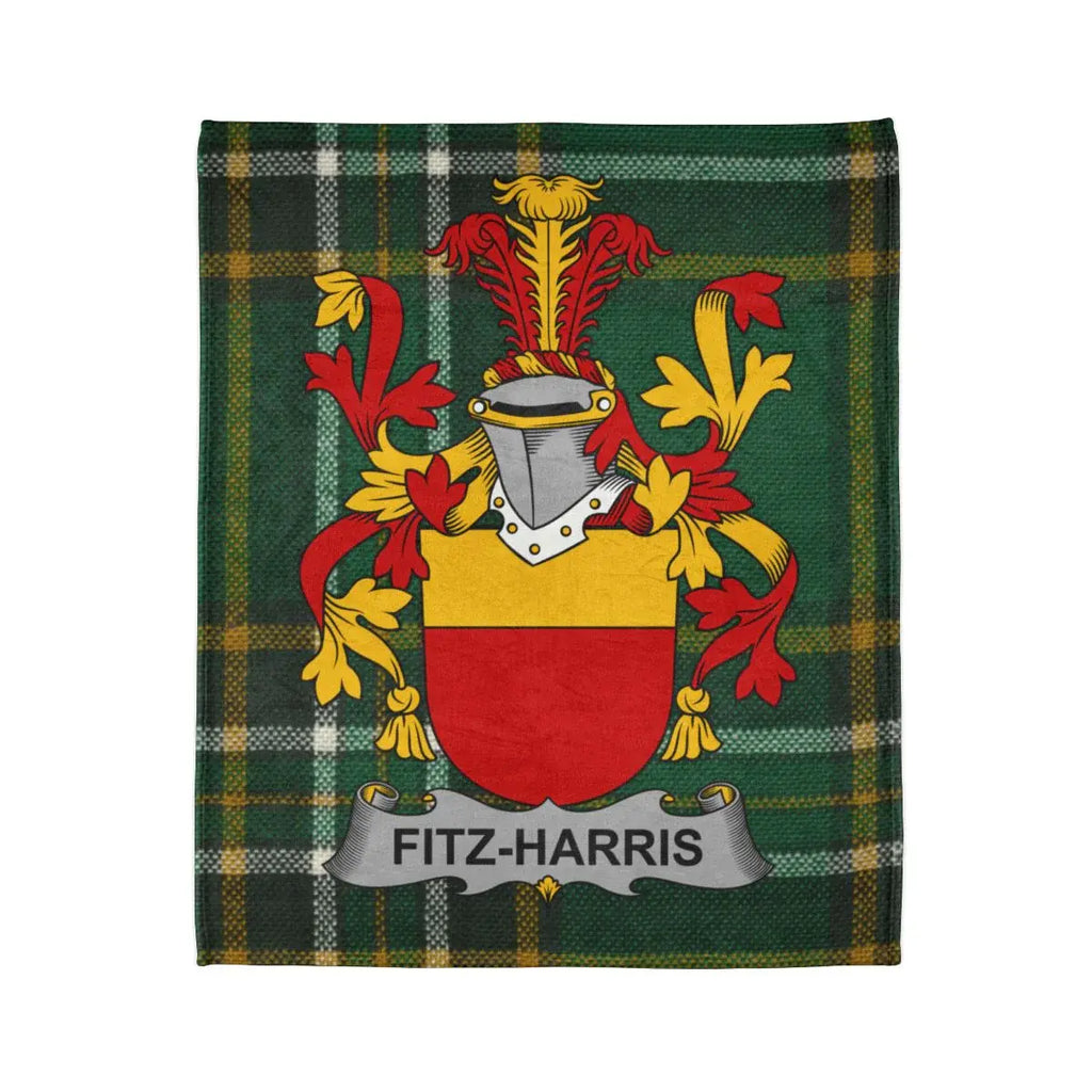 Fitz-Harris Family Crest Coat of Arms Plaid product