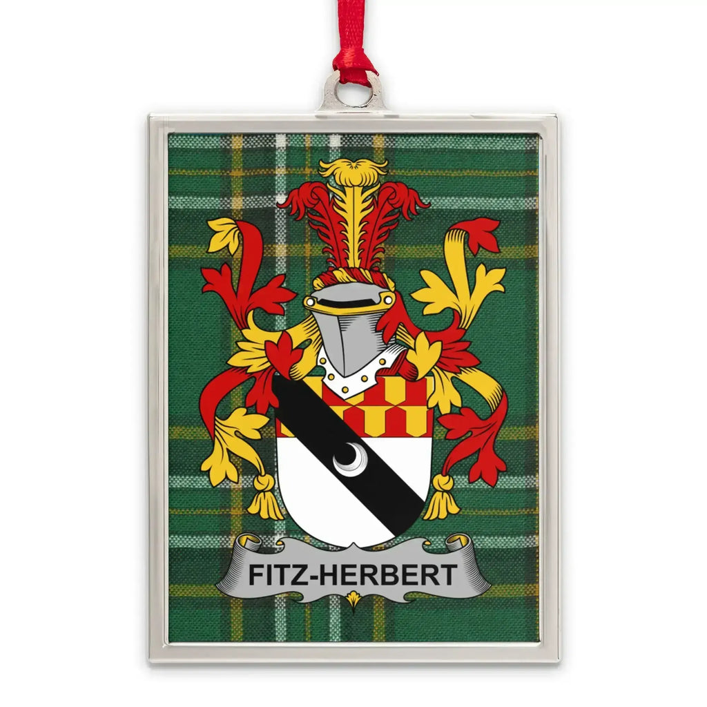 Family Crest Shield and Plaid Background Product