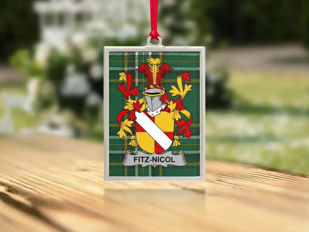Fitz-Nicol Tartan Family Crest Personalized product