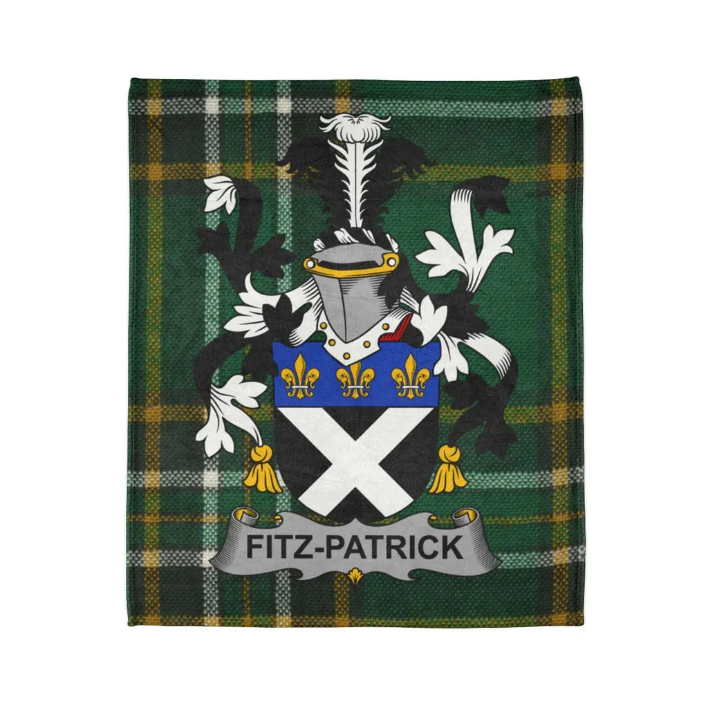 Fitz-Patrick Family Crest Tartan Blanket Product