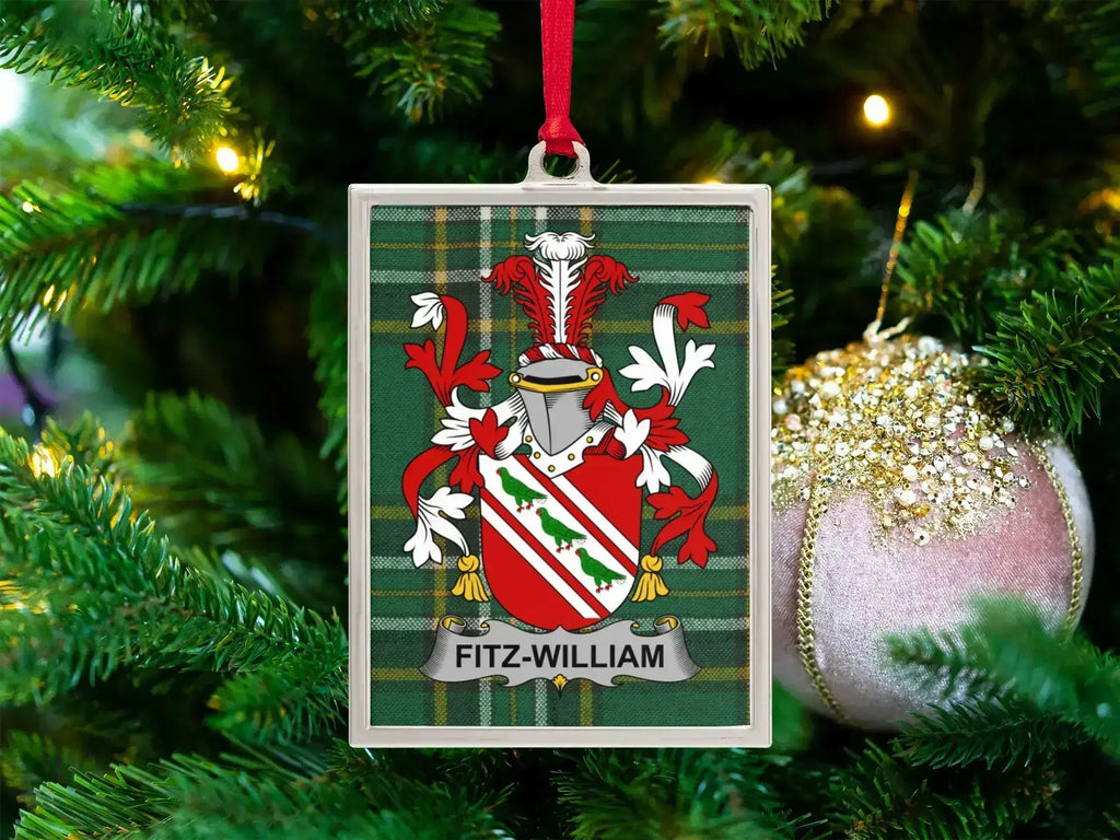 Fitz-William Family Crest Christmas Ornament product