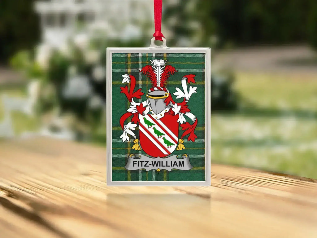 Fitz-William Family Crest Rectangular Ornament product